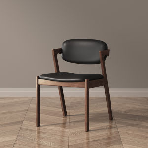 Nordic Style Solid Wood Dining Chair Modern Simple Luxury Z Chair for Cafe Hotel Restaurant Study Office with Backrest