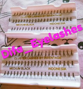 Bulu mata tanam Eyelash extension Medium black lentik 60 point free penutup