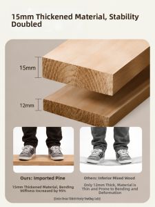 OYIla | Real Wood Bookcase Shelf