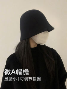 Autumn Winter Womens Fisherman Hat Warm Stylish Face Slimming Versatile Bucket Cap Casual Style Foldable Wide Brim Hat