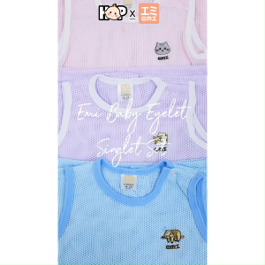 [0-24M] EMI Eyelet Baby Clothing Set Newborn Kids Soft Cotton Comfortable Boy Girl Outfit Wear Baju Lubang Kanak-kanak