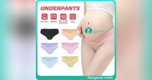 Kangaroomom Womens underwear Maternity Underwear Women Pregnant Panties Cotton U-Shaped Low Waist Pants