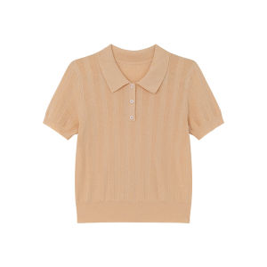 Half-Open Neck Plain Simple Casual Womens Sweater