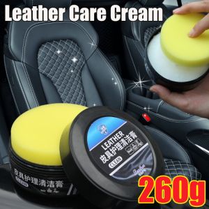 Multifunctional Car Leather Seat Care Oil with Sponge 260g Seat Sofa Scratch Crack Maintenance Oil General Car Polishing Cleaning Tool