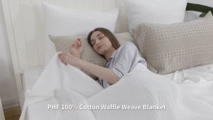 Thermal Blanket Single 60x80 inches Waffle weave 100% cotton Selimut Hospital Luxury Soft Cotton Selimut
