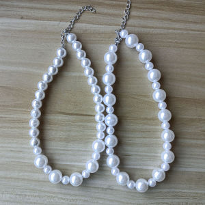 Vòng Cổ Ngọc Trai Lớn Phóng Đại Nữ Dây Chuyền Hợp Kim Trang Sức Thời Trang Ins Phù Hợp Với Tất Cả Các Hạt Chuỗi Xương Đòn Thời Trang/ Phong Cách Phụ Kiện