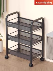 Multifunctional Multi-layer Stainless Steel Bathroom Shelf/Trolley