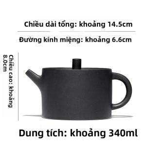 CANGHUTIANXIA | Bộ Trà Đất Nung Yixing Tự Chế Thiết Kế Fu Yun Đất Tím Cổ