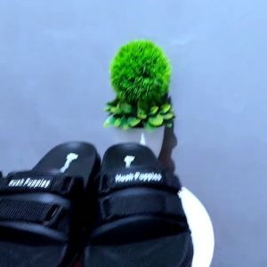 SANDAL MURAH SLIDS HUSPPS FULL BLCK TERBARU PAILON/SENDAL CASUAL PRIA