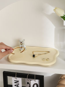 Jewelry Necklace Display Tray Aromatherapy Candle Perfume Small Tray Minimalist Home Hallway Key Watch Desktop Storage