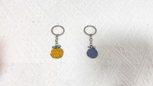 Bandai | Anime Pirate Keychains for Women Men Metal Keychain Ace Law Cursed Devil Fruit Accessories Pendant Keyrings