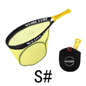 ตาข่ายพับได้ WEIHE 1 ชิ้น น้ำหนัก 208 กรัม/223 กรัม ตาข่ายพกพาแบบพับได้สำหรับตกปลาในลำธาร