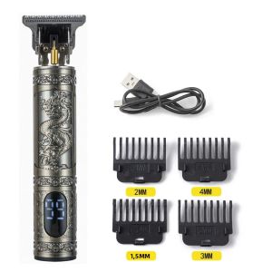 Máy Cạo Râu Điện T9 Cho Nam Giới Màn Hình LCD Lưỡi Dao Thép Không Gỉ 0mm Máy Cạo Râu Sạc Được Cạo Ướt/Khô Tiện Dụng Khi Đi Du Lịch