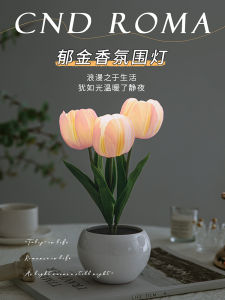 Tulip Night Light Bedroom Bedside Sleep Atmosphere Flower Table Lamp Popular Gift High End Desktop Decorative Lighting