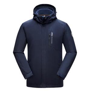 Jeep | Jeep Three-in-One Mens Outdoor Travel Clothing Warmth Removable Waterproof Windproof Jacket Fleece Lining Breathable Fabric
