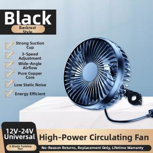 Powerful Silent Car Cooling Fan USB Interface