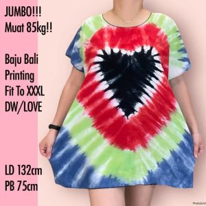 BAJU BLUS BALI JUMBO PRINTING FIT TO 3XL DW/LOVE REAL PICT!!MAX 75KG