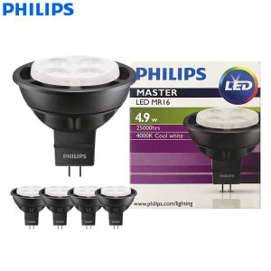 Philips | Philips 4pcs LED MR16 4.9W(50W) Spotlight Bulb MASTER 12V GU5.3 Reflector Lamp 24° 36° Beam Angle 2700K 3000K 4000K White CRI90