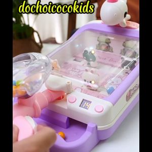 Đồ Chơi Máy Bắn Bóng Pinball RaBoBo Dễ Thương Có Đèn Và Nhạc Vui Nhộn có Bảng Tính Điểm Tự Động
