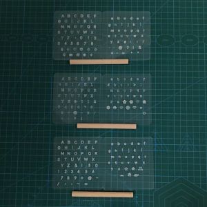 3pcs/Set Leather Letter Stamp Plastic Printing Punch Alphabet Stamp Leather Printing Punching Tools
