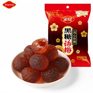 Jinguan | Black Sugarcane Plum Flavor Soft Filled Candy 468g
