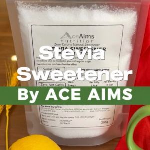 ACE AIMS Stevia Sweetener w Erythritol 1kg | Natural Sugar Substitute 0 Calorie 0 Sugar Keto Glucose Tooth Friendly