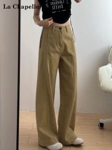 Quần Jeans Denim Ống Rộng Màu Kaki Quần Dài Ôm Dáng Mùa Hè Cho Nữ Cạp Cao Quần Ống Thẳng Quần Dài Thường Ngày