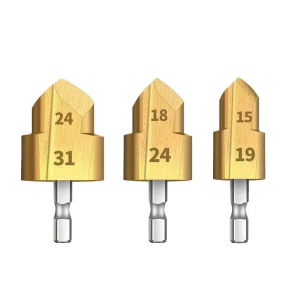 Bộ Mũi Khoan Nâng Ống PPR 1/3 Cái 20/25/32mm Đầu Lục Giác Titan Mở Lỗ Dụng Cụ Sửa Ống Nước