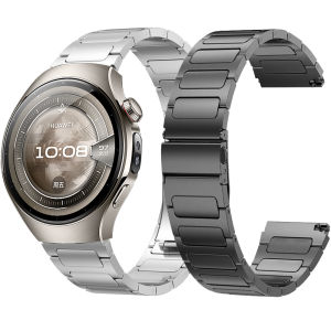 22mm Luxury Metal Strap for Huawei Watch GT 5 Pro GT5 GT4 GT3 GT2 46mm Stainless Steel Business Band for Huawei Watch 5 3/4 Pro