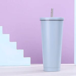 คลินิก แก้วเก็บความเย็น 24 ออนซ์ พร้อมหลอด แก้วเก็บอุณหภูมิ 700 ml