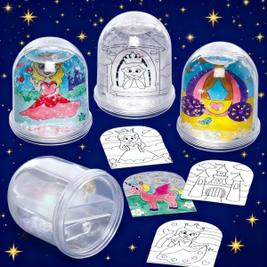 Snow globe photo frame Christmas snow globe kit make your own snowman etc. DIY Christmas decorations craft kit crafts