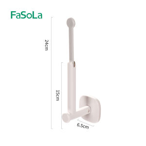 Japanese Fasola Hook Strong Adhesive Punch-Free Toilet Paper Roll Holder Hair Ring Head Rope Storage Pot Lid Wall Hanging Storage Rack