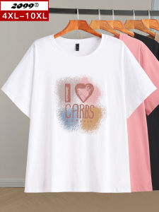 Áo Thun Cotton Tay Ngắn Dáng Rộng Mùa Hè Cho Nữ Cỡ Lớn Che Bụng Dáng Rộng Thon Gọn Đa Năng Thường Ngày Tay Lửng