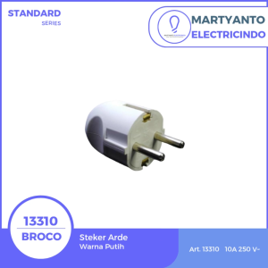Broco Steker Arde 13310 Colokan Listrik Besar Warna Putih