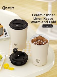 Vanow | Insulated Ceramic Lining Coffee Cup Portable