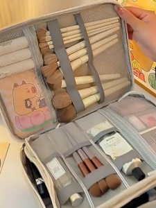 Túi Đựng Phụ Kiện Trang Điểm Chống Nước Nhiều Ngăn Túi Để Mỹ Phẩm Cá Nhân Nhỏ Gọn Đi Du Lịch Công Tác Chọn Màu Cao Cấp