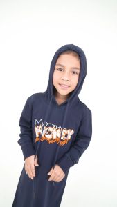 Forest x Disney Girl Kids Mickey Embroidered Premium Cotton Long Sleeve Kids Dress | Baju Budak Perempuan - FWK885009