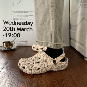 รองเท้าแตะแถบบางสไตล์เกาหลีสําหรับหญิงฤดูร้อนเป่าโถวรองเท้าแตะแจ๊กเก็ตกันลื่นด้านล่างหนาเหมาะสําหรับคู่รักสวมใส่ชายหาดและลําลอง