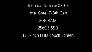 [ Ultra Lightweight Toshiba Dynabook Portege X30 ] Touchscreen | Intel Core i7-8th Gen Ultrabook