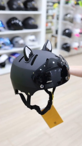 Mũ 1/2 POC P05 Đỏ Bóng Độ Kính Nam Châm - Chuẩn An Toàn Xe Máy