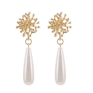 European and American Style Pearl Earrings Branch Design Accessories Fashion Jewelry for Women Elegant and Stylish Earwear