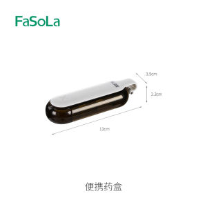 Portable Mini Medicine Box Tablet Organizer Light Proof Compact Drug Storage Case Fasola PS-725 Family Storage Tools