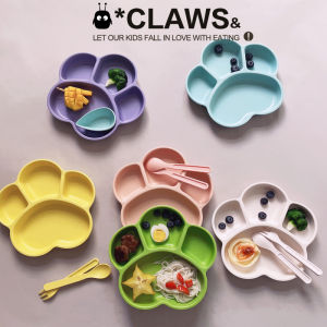 JUZIJIADEKEER | Cartoon Adorable Baby Food Training Divided Tray