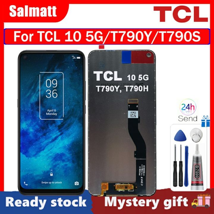 TienJueShi Blu Premium Retro Stand Portafoglio TPU Silicone Caso per TCL 10 5G T790Y T790H 6.53 inch in Pelle Case Copertina Custodia Protettiva Cover