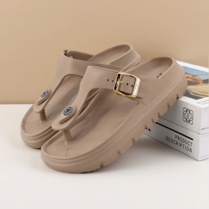 FGMM Sandal Selop Jelly Sandal Wedges Wanita Model Tali Gesper Ban Import