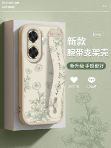 Creative Peony Painted Silicone Phone Case for Huawei Enjoy 60 Series Womens Full Cover Protective Shell Anti-Fall Cute Style