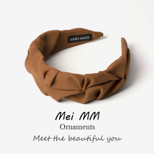 Elegant Womens Hairband Stylish FaceSlimming Versatile Outdoor French Style Knot Headband Fashionable Hair Accessories