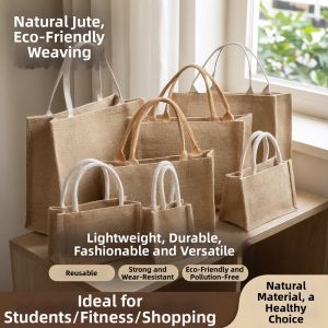 TEKANAI | Eco-friendly Zipper Jute Linen Tote Bag
