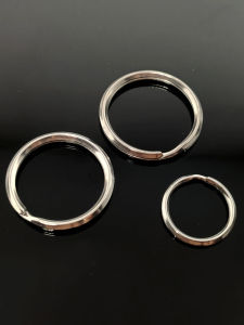 Non-Fading Key Ring Titanium Steel Stainless Steel Corner Ring Key Ring Handmade Material DIY Ornament Accessories Waterproof Sweat-Proof