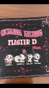 Khăn vuông bandana hoạ tiết Quang Hùng Master D kích thước 70x70cm chất liệu vải lụa in 1 mặt 2 mặt